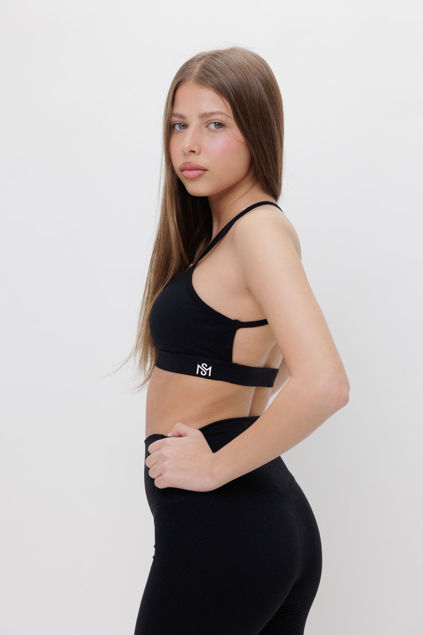 סט Mey - סט כתפיות איקססט בגדי ספורט, סט ספורט , טייץ גזרה גבוהה, תמיכה גבוההSAM