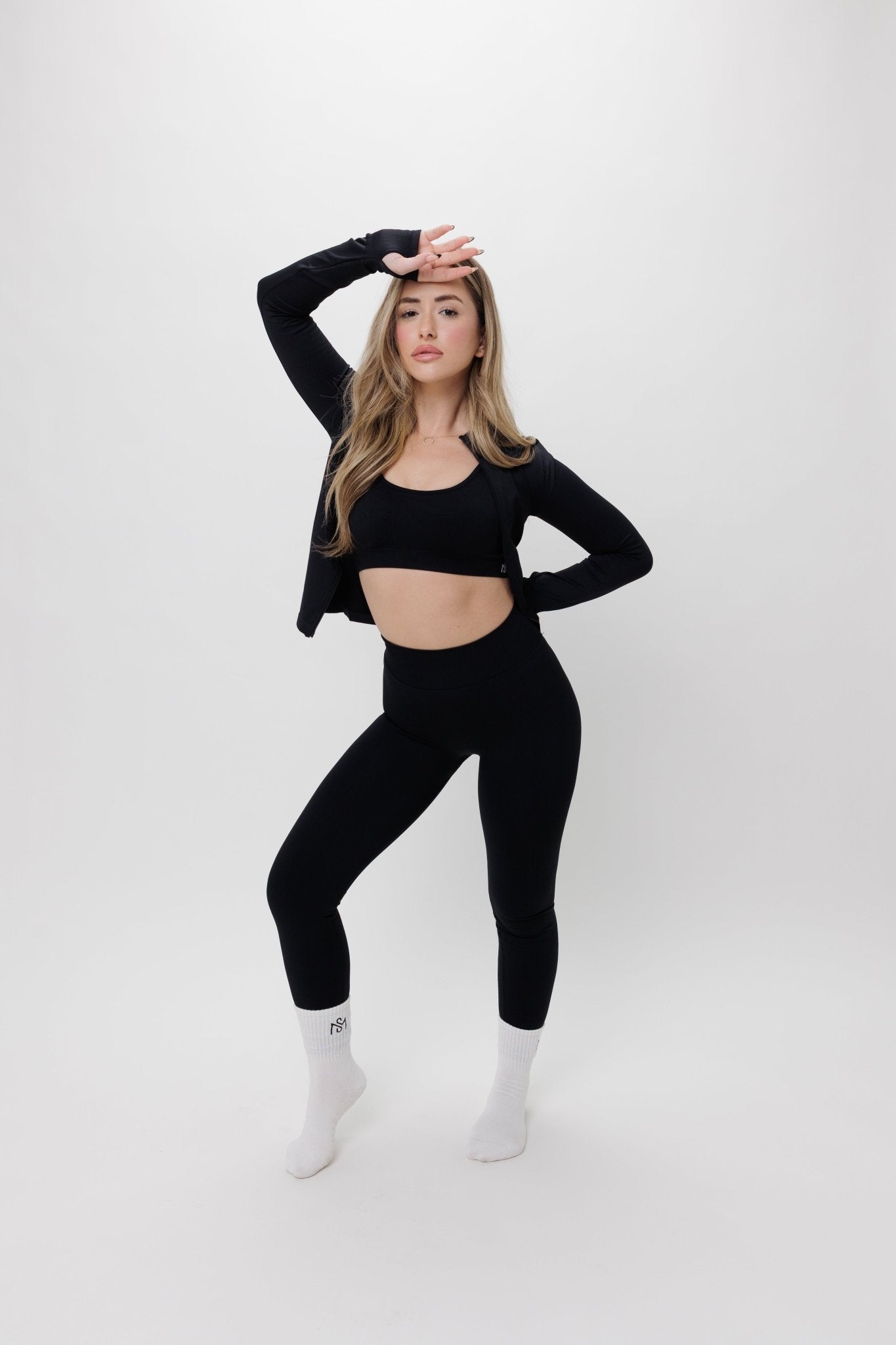 סט Tal - סט עם ג'קטסט בגדי ספורט, סט ספורט , טייץ גזרה גבוהה, תמיכה גבוההSAM