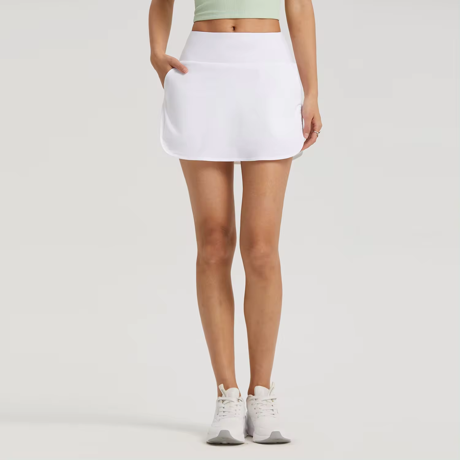 Breathable Sports Yoga Shorts With Skirt