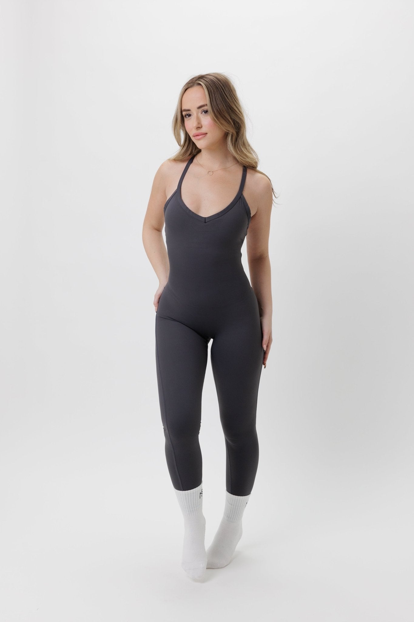 בגד גוף Grey Pearl - בגד גוף עם פתח בגבבגד גוףSAM