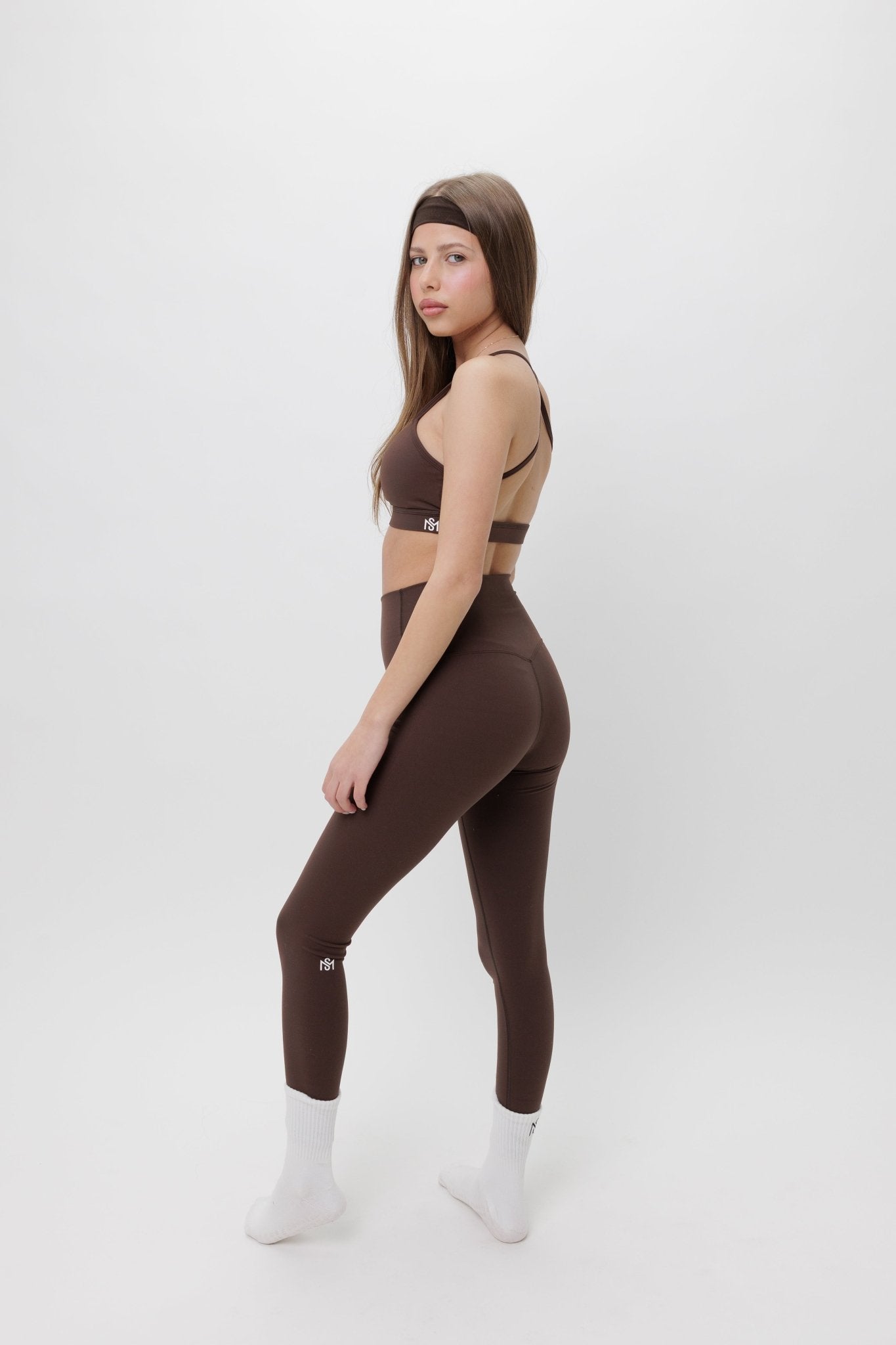 סט Mey - סט כתפיות איקססט בגדי ספורט, סט ספורט , טייץ גזרה גבוהה, תמיכה גבוההSAM