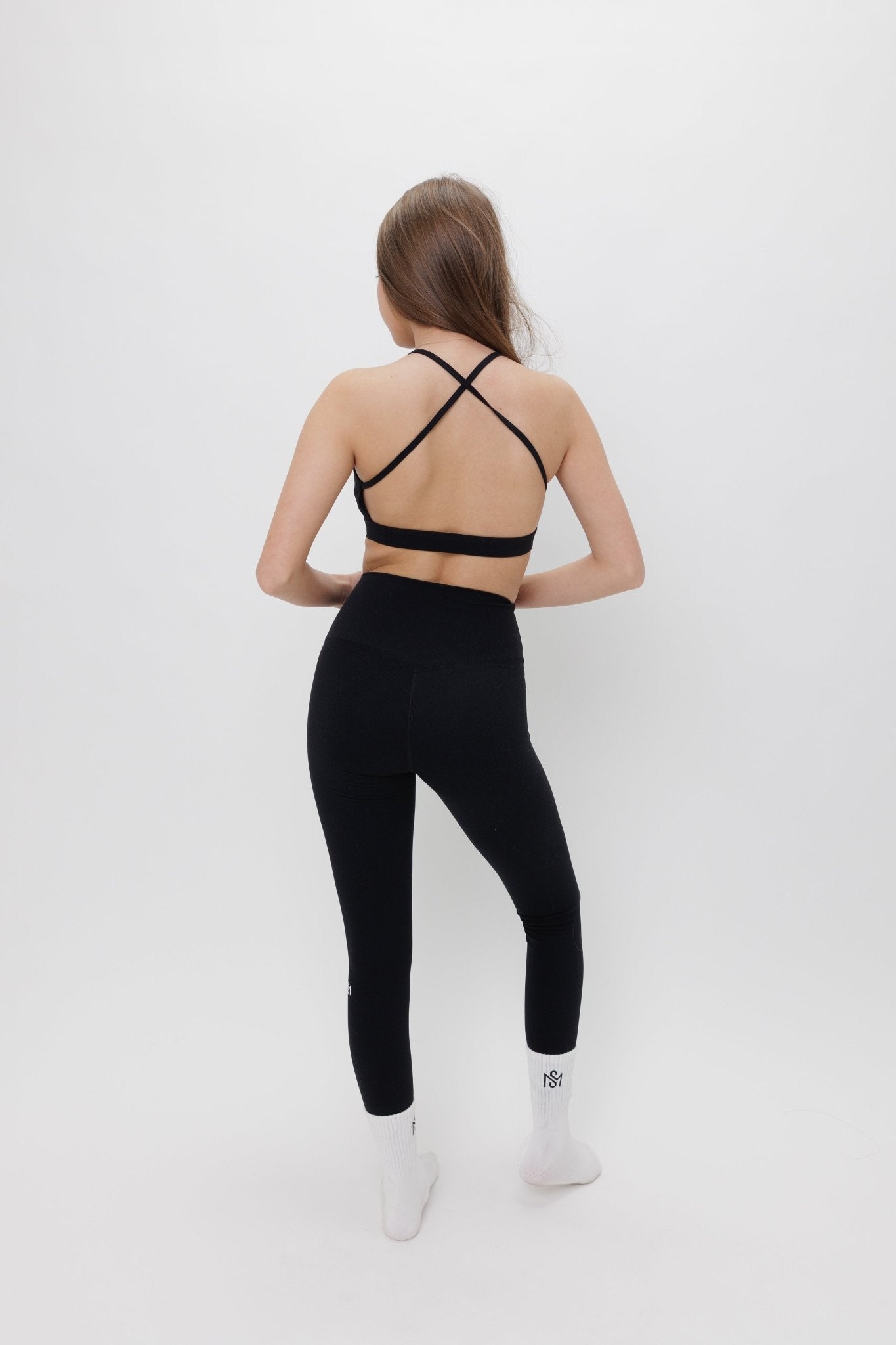 סט Mey - סט כתפיות איקססט בגדי ספורט, סט ספורט , טייץ גזרה גבוהה, תמיכה גבוההSAM