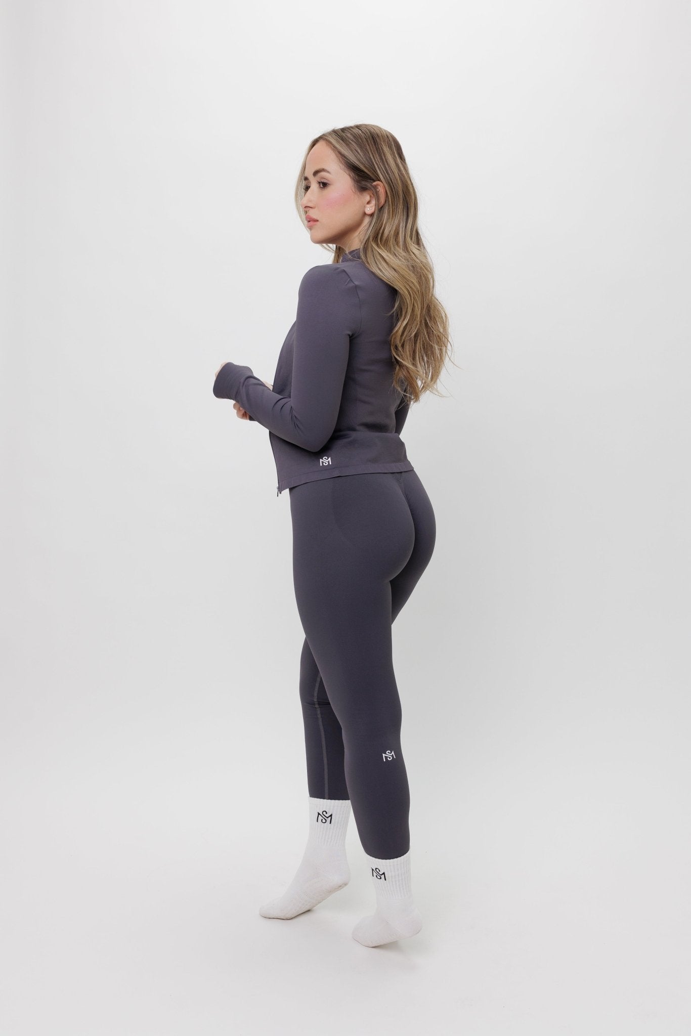 סט Tal - סט עם ג'קטסט בגדי ספורט, סט ספורט , טייץ גזרה גבוהה, תמיכה גבוההSAM