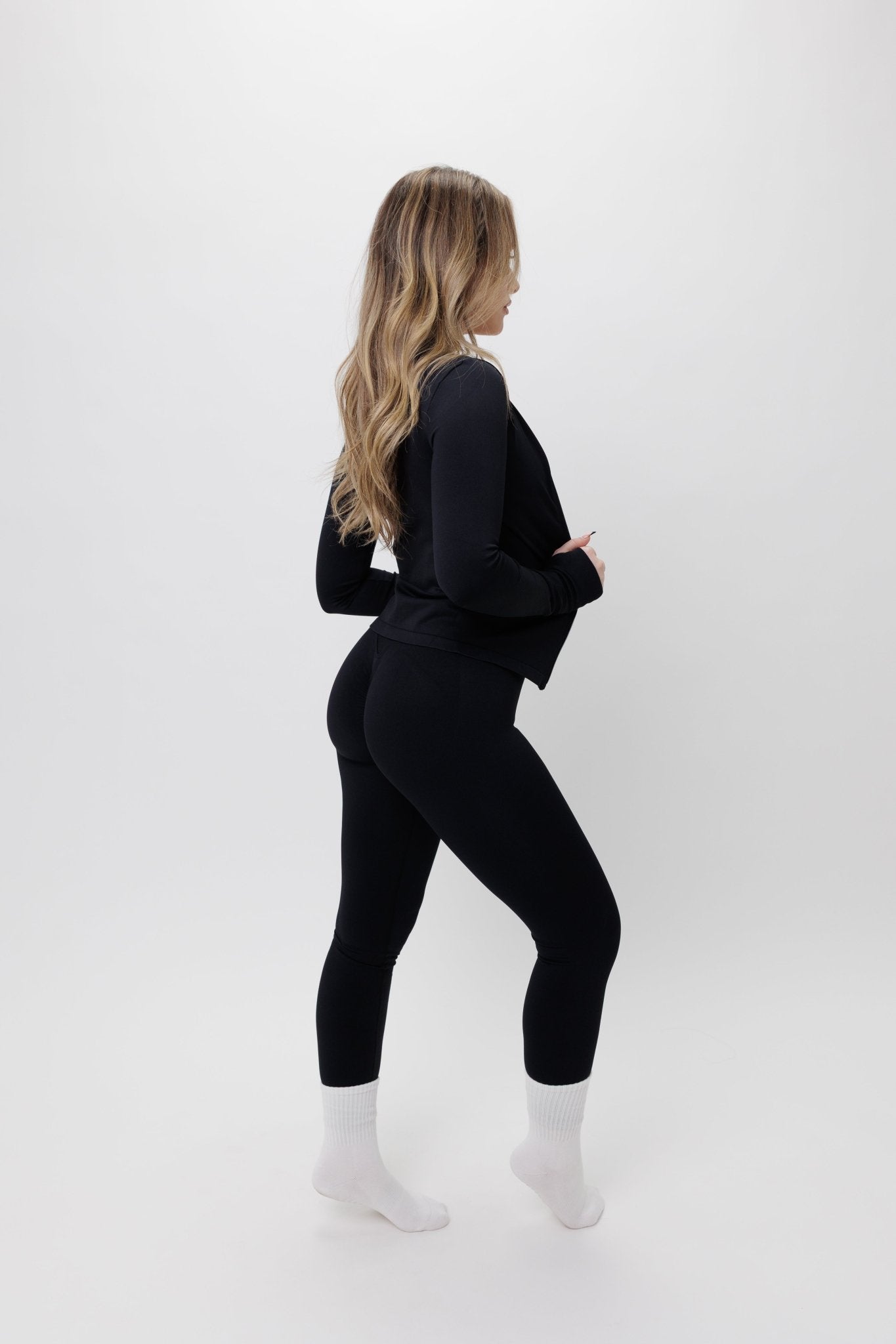 סט Tal - סט עם ג'קטסט בגדי ספורט, סט ספורט , טייץ גזרה גבוהה, תמיכה גבוההSAM