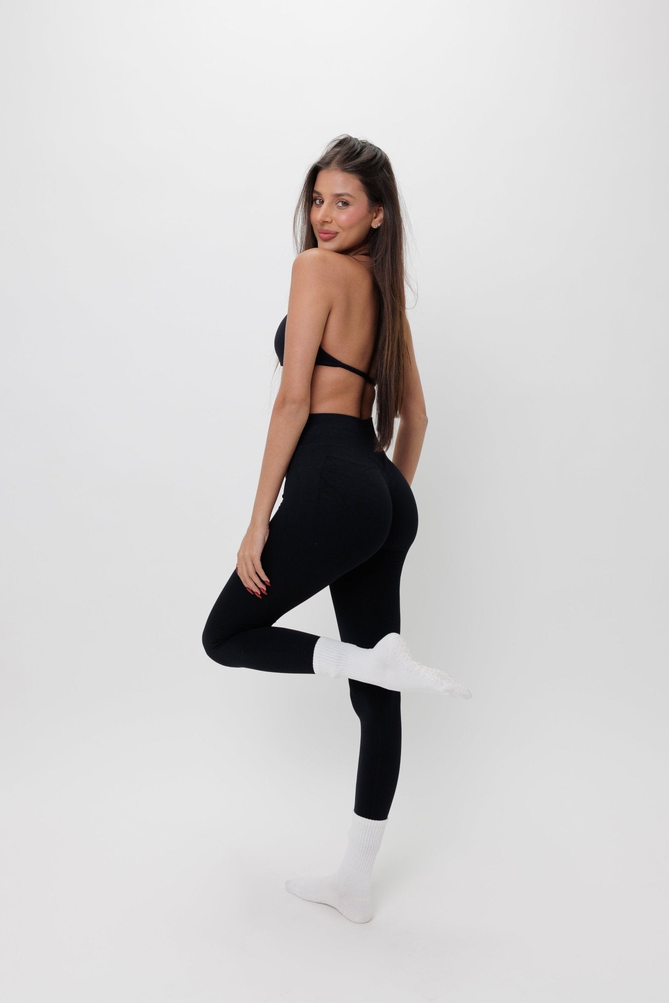 סט Tay - סט עם כיווץ בטייץסט בגדי ספורט, סט ספורט , טייץ גזרה גבוהה, תמיכה גבוההSAM