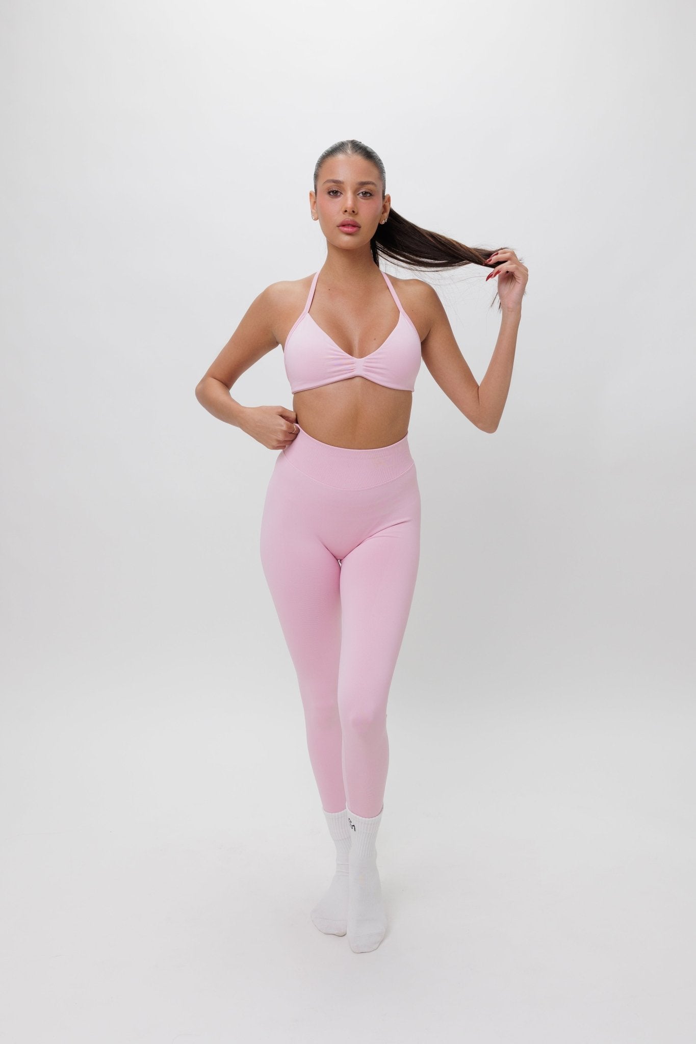 סט Tay - סט עם כיווץ בטייץסט בגדי ספורט, סט ספורט , טייץ גזרה גבוהה, תמיכה גבוההSAM