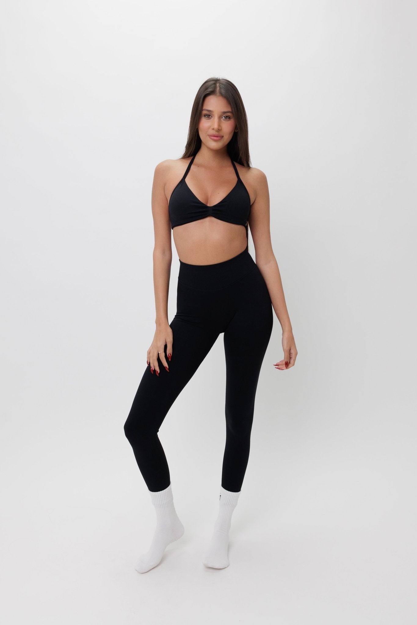 סט Tay - סט עם כיווץ בטייץסט בגדי ספורט, סט ספורט , טייץ גזרה גבוהה, תמיכה גבוההSAM